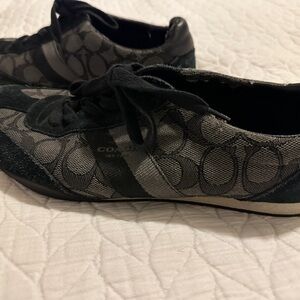 Coach Monogram Black and Gray Shoes